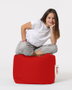 Atelier Del Sofa Square Pouf - Rojo